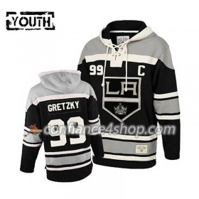 Adidas Maillot de Hockey Los Angeles Kings Wayne Gretzky 99 Musta Sawyer Chandails à capuchon - Enfant